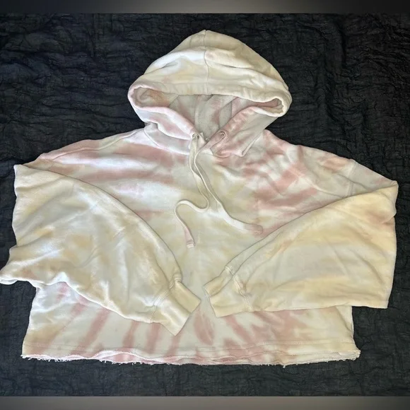 Tie Dye Crop Hoodie - Picture 2 of 4